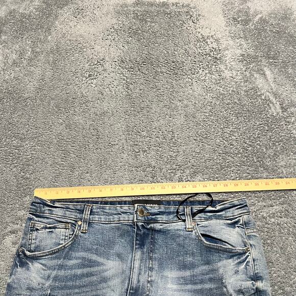 Supply & Demand Jeans Mens 38 XXXL (39x39)  Blue Straight Whisker - Picture 9 of 13